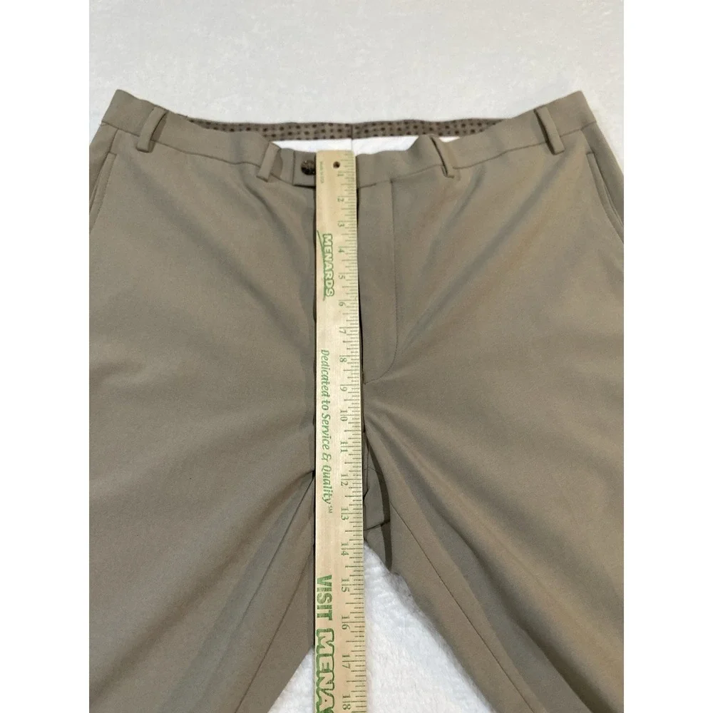 Lauren Ralph Lauren‎ Mens Tan 38x32 Dress Pants Trouser Recyled Material Viscose